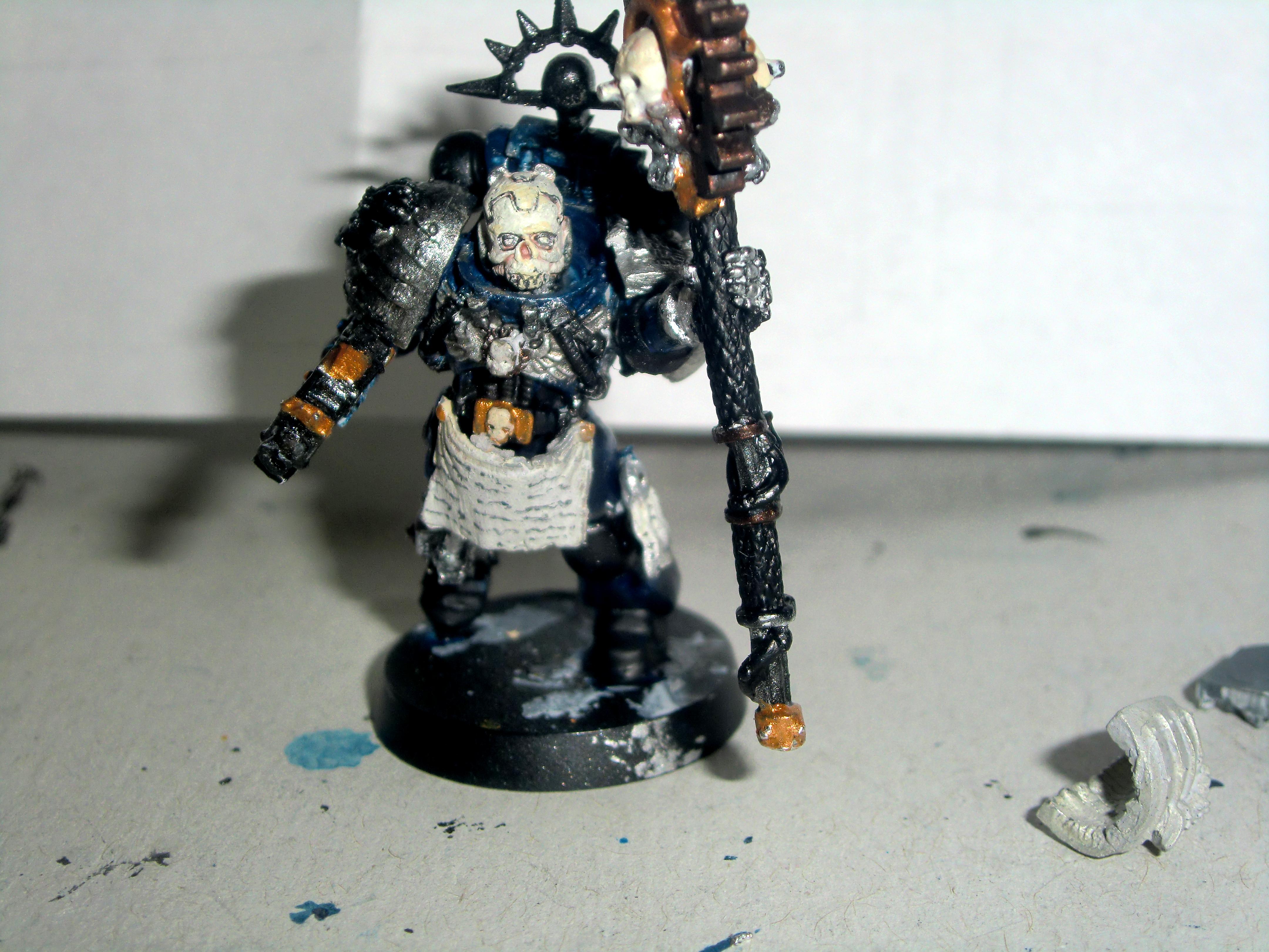 Chaplain, Iron Hands, Space Marines, Warhammer 40,000 Iron Chaplain